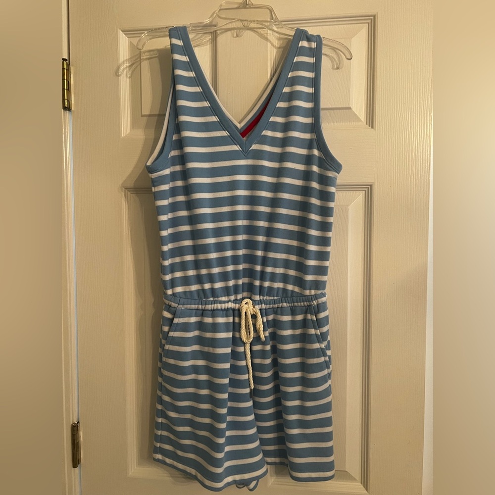 Lou & Grey Light Blue and White Striped Top